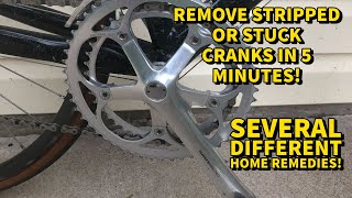 HOW TO REMOVE STRIPPED OR STUCK CRANKS IN 5 MINUTES [upl. by Bloch]