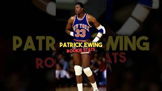 Patrick Ewing Rookie Stats nba [upl. by Nalro]