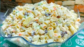 THE BEST AND CREAMY CHICKEN MACARONI SALAD [upl. by Aitat]