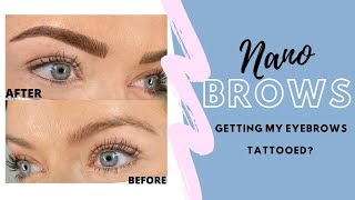 NANO BROWS  Eyebrow Tattoo Procedure Pain amp Price Day 114 [upl. by Lory]