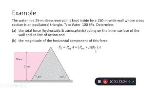 Fluid Mechanics  Chapter 3  Hydrostatic Force on Inclined Plane [upl. by Waldos]