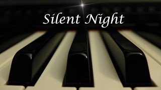 Silent Night  Christmas Hymn on Piano with lyrics [upl. by Sateia386]