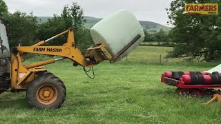 Homemade silage station reduces roundbale headache [upl. by Yauqram313]