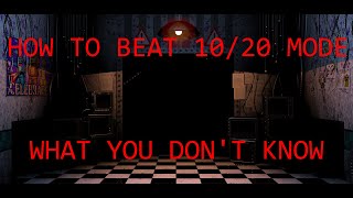 How to beat 1020 Mode  FNaF 2 Walkthrough  FNaF Academy [upl. by Eniamraj]