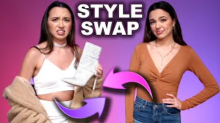 Twin Sisters Swap Outfits  Merrell Twins [upl. by Valentia]