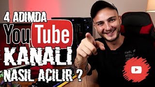 4 Adımda YouTube Kanalı Nasıl Açılır [upl. by Eagle767]