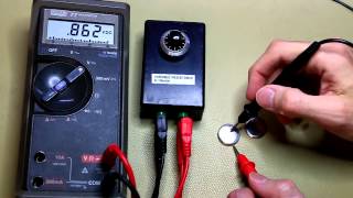 How to Measure a CR2032 Coin cell battery 006 [upl. by Jacobsohn]