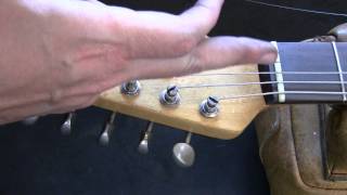 How to Restring Guitars Using Split Shaft Tuning Machines Tuners [upl. by Drofnats105]