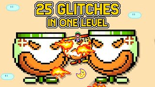 25 GLITCHES In ONE LEVEL  Super Mario Maker 2 [upl. by Ellora]