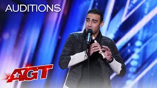 Medhat Mamdouh Beatboxes While Playing The Recorder  Americas Got Talent 2021 [upl. by Eula]