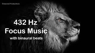 Deep Focus Music with 432 Hz Tuning and Binaural Beats for Concentration  Study Music [upl. by Tori440]