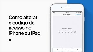 Como alterar o código de acesso no iPhone ou iPad – Suporte da Apple [upl. by Ahsimik]