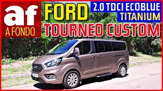 Ford Tourneo Custom Titanium  Review y prueba al detalle [upl. by Yerffe]