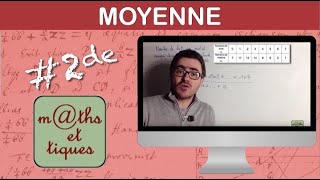 Calculer une moyenne 2  Seconde [upl. by Sayres]