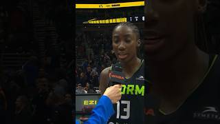 Ezi Magbegor postgame sideline interview [upl. by Ahcilef756]