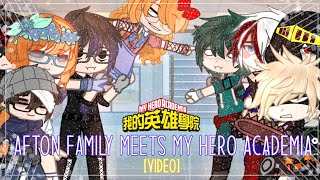 Afton Family meets MHA My hero Academia  Fnaf  Gacha Club  FULL [upl. by Milinda]