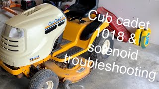 Cub Cadet 1018 Service amp starter solenoid issues [upl. by Ettezel]