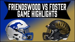 Friendswood vs Foster  2019 Week 7 Game of the Week [upl. by Naillij]