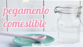 Cómo hacer pegamento comestible [upl. by Nodnil]