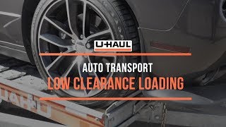 Auto Transport Low Clearance Loading [upl. by Nyliac636]