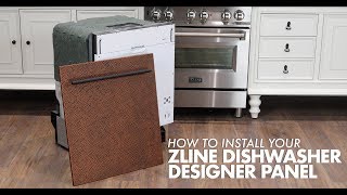 How To Install Your ZLINE Designer Panel To Our Dishwasher [upl. by Benton]