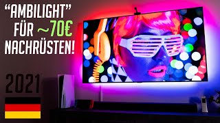 GOVEE Immersion AMBILIGHT ALTERNATIVE im TEST RGBIC LED TV Hintergrundbeleuchtung [upl. by Mullac]