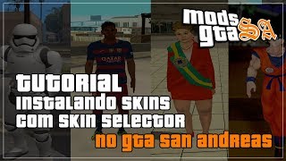 Tutorial Instalar Skins no GTA San Andreas [upl. by Ahsemal]