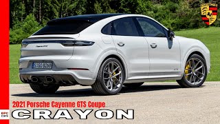 2021 Porsche Cayenne GTS Coupe in Crayon Color [upl. by Annaerdna930]