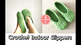 How to Crochet Indoor Slippers [upl. by Eillac]