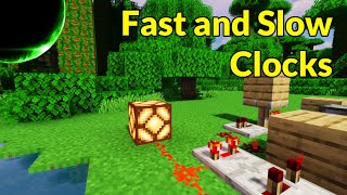 Fast and Slow Clock Designs Repeaters and Hoppers  Minecraft Redstone Engineering Tutorial [upl. by Spieler]