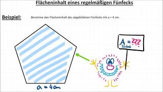 Flächeninhalt des regelmäßigen Fünfecks – Das Fünfeck [upl. by Alleusnoc425]