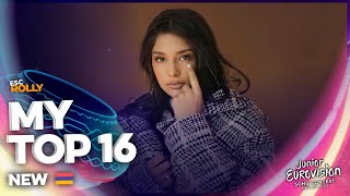 Junior Eurovision 2022  My Top 16  NEW 🇦🇲 ALL SONGS [upl. by Critchfield]