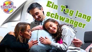 1 TAG LANG SCHWANGER  WENN MÄNNER SCHWANGER SIND  Family Fun [upl. by Meredi]