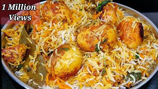 Restaurant Style Egg Biryani  Easy Egg Biryani  Anda Biryani Recipe  Ande Ki Dum Biryani [upl. by Suiravaj]