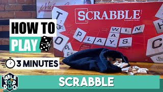 How to Play Scrabble in 3 Minutes Scrabble Boardgame Rules [upl. by Soluk]