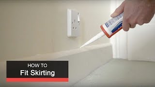 How to fit skirting with Wickes [upl. by Asirap310]