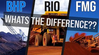 Whats The Difference between Mining Companies BHP RIO FMG  ASX Review [upl. by Emmeline747]