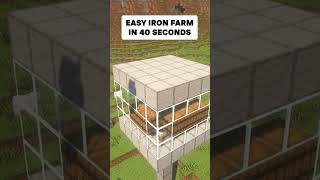 Easy Iron Farm 120119 in Minecraft [upl. by Gatian]