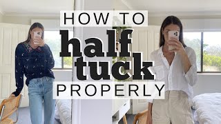 HOW TO HALF TUCK  Tutorial amp Examples [upl. by London714]