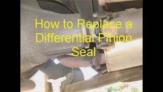 How to Replace a Differental Pinion Seal [upl. by Amikehs]