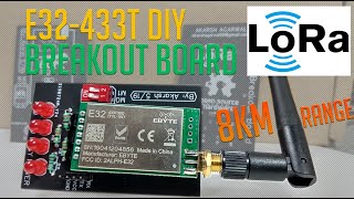 E32433T LoRa module Tutorial  DIY breakout board for E32 module [upl. by Ali]