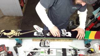 Mounting Marker Ski Bindings [upl. by Allemac]