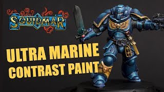 How to Paint Ultramarine Primaris Intercessor with Contrast Paints [upl. by Idnaj]