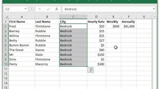 Excel  CTRLD Shortcut [upl. by Kosak]