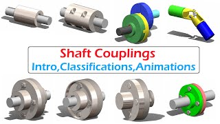 Types of Shaft Coupling Animation Machine Design  Solidworks [upl. by Oilenroc]