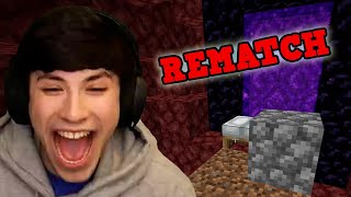 Minecraft Manhunt  George VS Dream REMATCH [upl. by Ecitnerp]