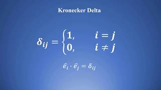 Master Vector Algebra  The Kronecker Delta LC17 [upl. by Patt]