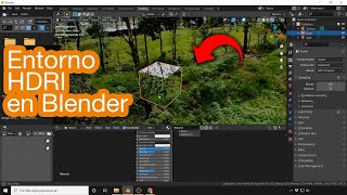 Usar HDRI en Blender  Fondo HDRI 360 en Blender [upl. by Lletnohs]