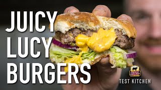 Juicy Lucy Burger Recipe [upl. by Polinski]