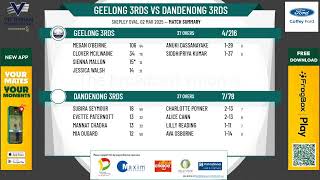 Geelong 3rds v Dandenong 3rds [upl. by Zoller]